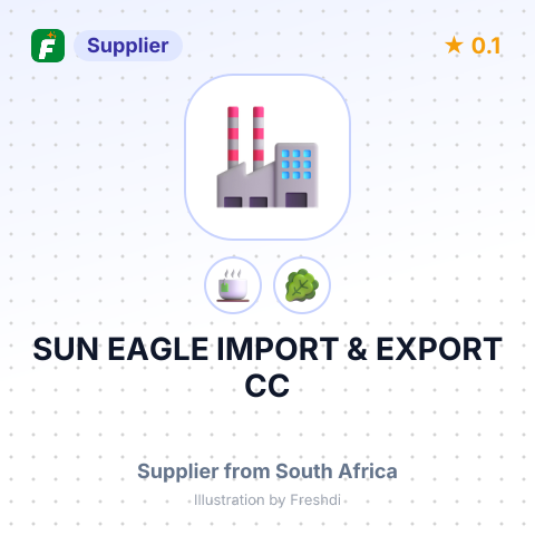 SUN EAGLE IMPORT & EXPORT CC – summary card, no photo uploaded yet