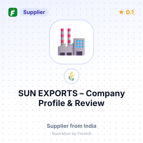 SUN EXPORTS – summary card, no photo uploaded yet
