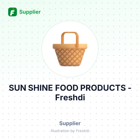 SUN SHINE FOOD PRODUCTS – summary card, no photo uploaded yet
