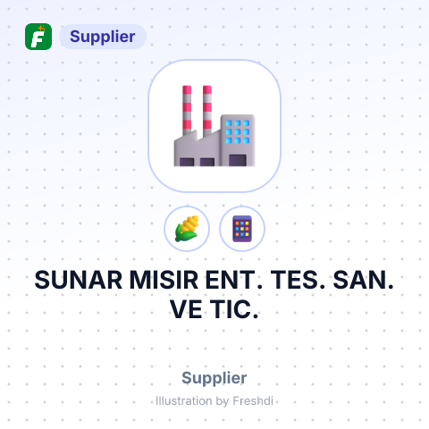 SUNAR MISIR ENT. TES. SAN. VE TIC. – summary card, no photo uploaded yet