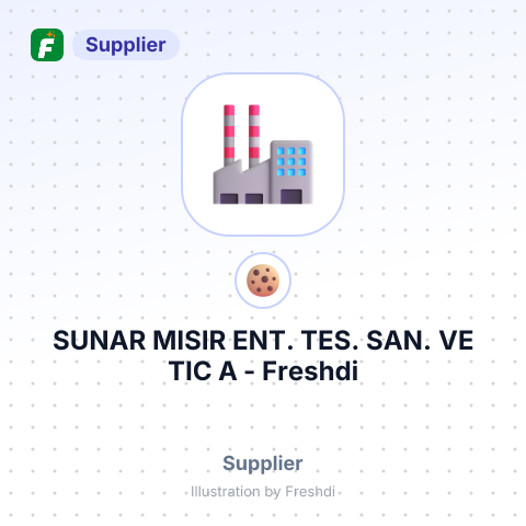 SUNAR MISIR ENT. TES. SAN. VE TIC A – summary card, no photo uploaded yet