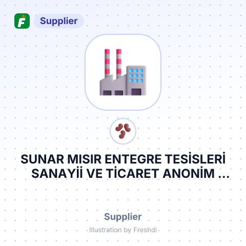 SUNAR MISIR ENTEGRE TESİSLERİ SANAYİİ VE TİCARET ANONİM ŞİRKETİ – summary card, no photo uploaded yet