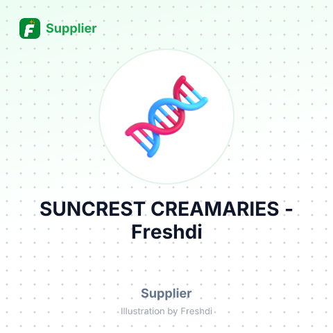 SUNCREST CREAMARIES – summary card, no photo uploaded yet