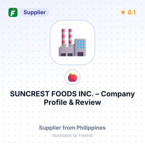 SUNCREST FOODS, INC. – summary card, no photo uploaded yet
