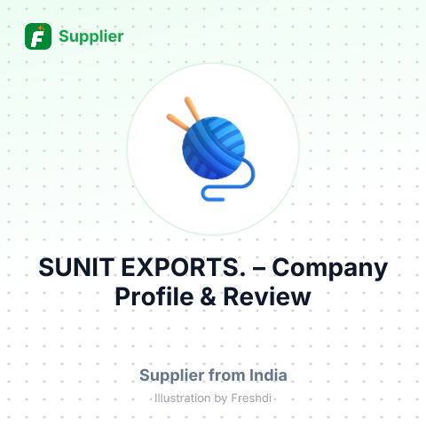 SUNIT EXPORTS. – summary card, no photo uploaded yet
