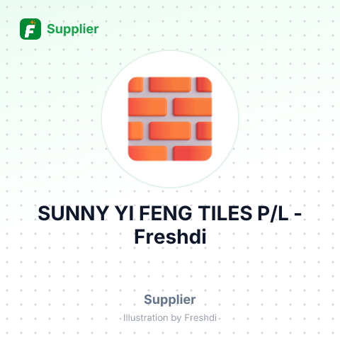 SUNNY YI FENG TILES P/L – summary card, no photo uploaded yet