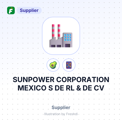 SUNPOWER CORPORATION MEXICO S DE RL & DE CV – summary card, no photo uploaded yet