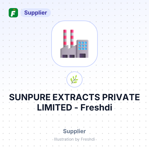 SUNPURE EXTRACTS PRIVATE LIMITED – summary card, no photo uploaded yet