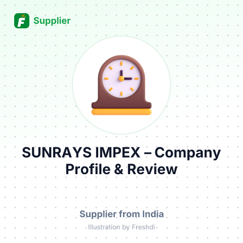 SUNRAYS IMPEX – summary card, no photo uploaded yet