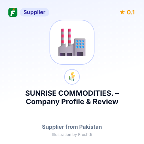 SUNRISE COMMODITIES. – summary card, no photo uploaded yet