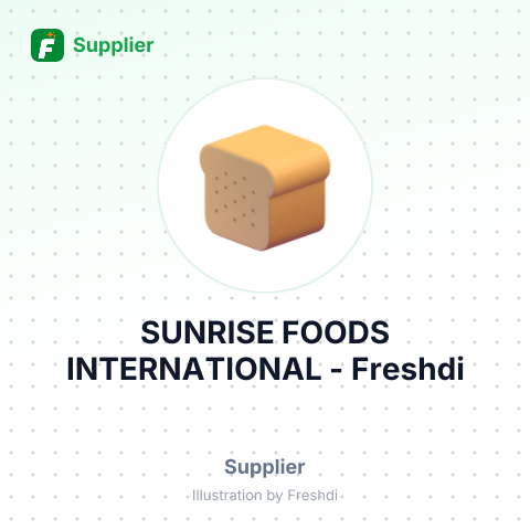 SUNRISE FOODS INTERNATIONAL – summary card, no photo uploaded yet