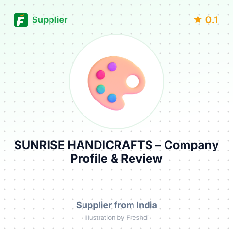 SUNRISE HANDICRAFTS – summary card, no photo uploaded yet