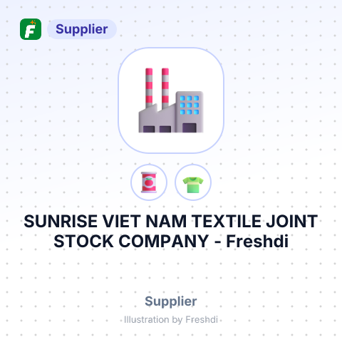 SUNRISE VIET NAM TEXTILE JOINT STOCK COMPANY – summary card, no photo uploaded yet