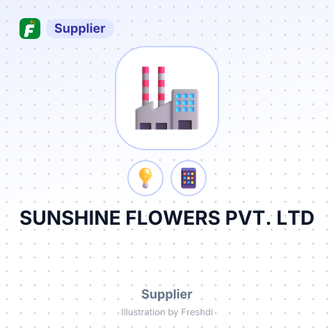 SUNSHINE FLOWERS PVT. LTD – summary card, no photo uploaded yet