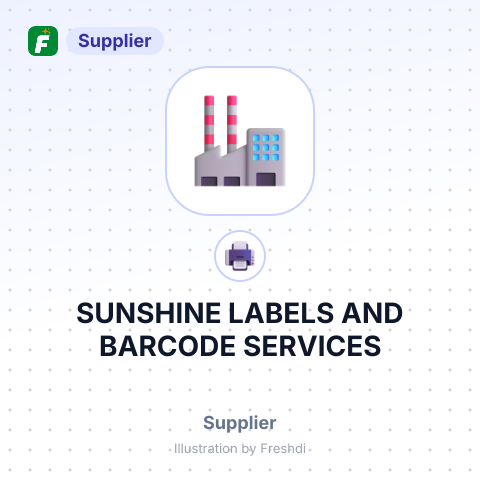 SUNSHINE LABELS AND BARCODE SERVICES – summary card, no photo uploaded yet