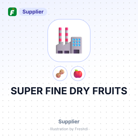 SUPER FINE DRY FRUITS – summary card, no photo uploaded yet