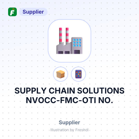 SUPPLY CHAIN SOLUTIONS NVOCC-FMC-OTI NO. – summary card, no photo uploaded yet