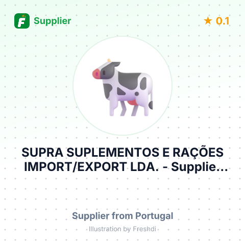 SUPRA SUPLEMENTOS E RAÇÕES IMPORT/EXPORT LDA. – summary card, no photo uploaded yet