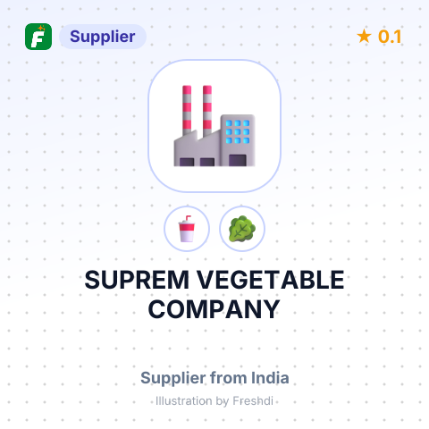 SUPREM VEGETABLE COMPANY – summary card, no photo uploaded yet