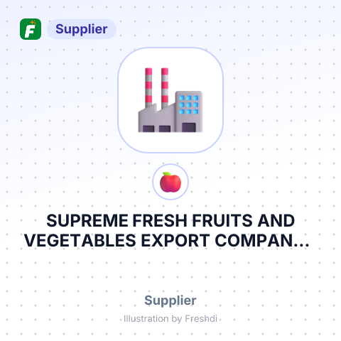 SUPREME FRESH FRUITS AND VEGETABLES EXPORT COMPANY – summary card, no photo uploaded yet