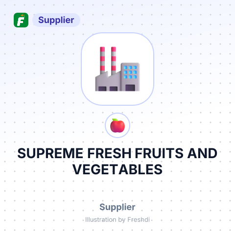 SUPREME FRESH FRUITS AND VEGETABLES – summary card, no photo uploaded yet