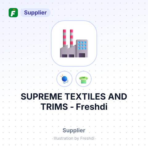 SUPREME TEXTILES AND TRIMS – summary card, no photo uploaded yet