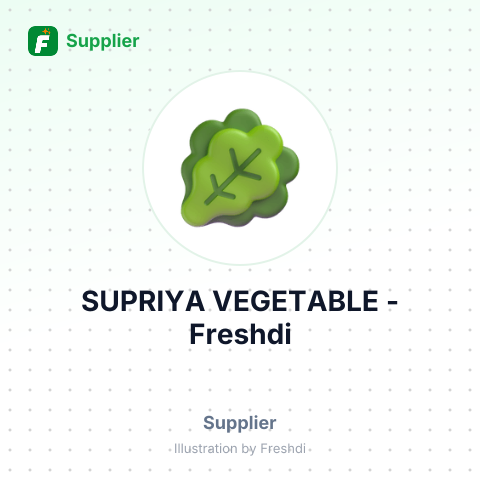 SUPRIYA VEGETABLE – summary card, no photo uploaded yet