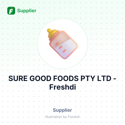 SURE GOOD FOODS PTY LTD – summary card, no photo uploaded yet