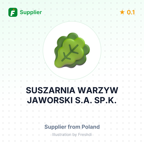 SUSZARNIA WARZYW JAWORSKI S.A. SP.K. – summary card, no photo uploaded yet
