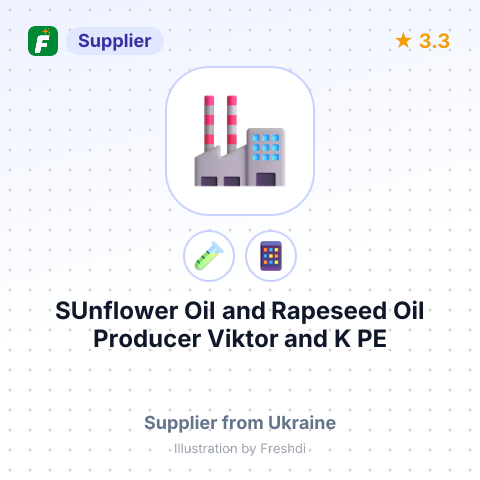 SUnflower Oil and Rapeseed Oil Producer Viktor and K PE – summary card, no photo uploaded yet