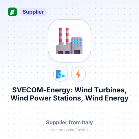 SVECOM-Energy: Wind Turbines, Wind Power Stations, Wind Energy – summary card, no photo uploaded yet