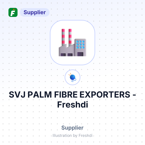 SVJ PALM FIBRE EXPORTERS – summary card, no photo uploaded yet