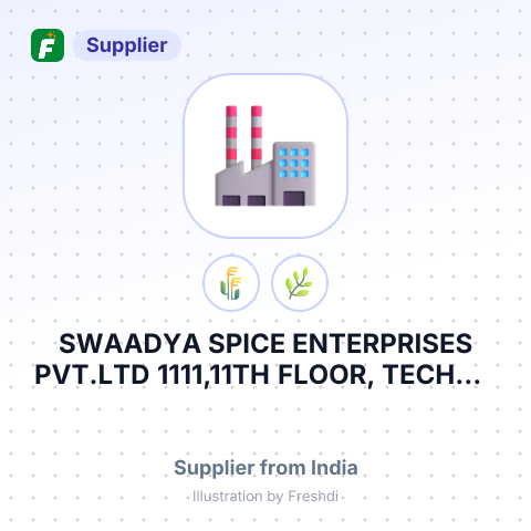 SWAADYA SPICE ENTERPRISES PVT.LTD 1111,11TH FLOOR, TECHNO I.T. PARK, NEXT TO ESKAY RESORT, BORIVALI LINK ROAD BORIVALI(W)MUMBAI-400092 – summary card, no photo uploaded yet