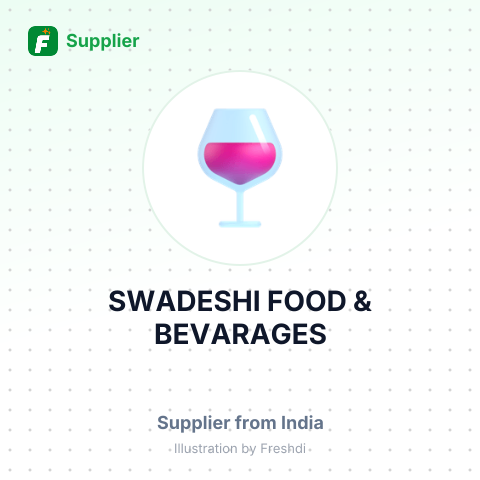 SWADESHI FOOD & BEVARAGES – summary card, no photo uploaded yet