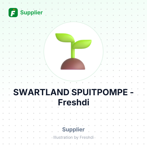 SWARTLAND SPUITPOMPE – summary card, no photo uploaded yet