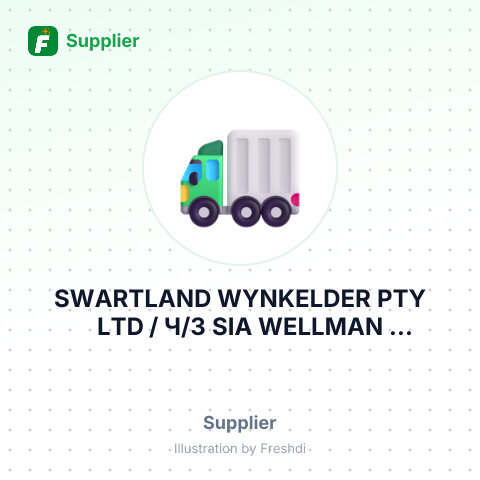 SWARTLAND WYNKELDER PTY LTD / Ч/З SIA WELLMAN LOGISTICS, LATVIA – summary card, no photo uploaded yet