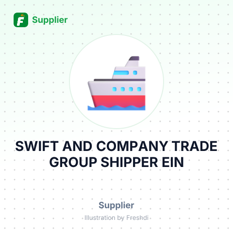 SWIFT AND COMPANY TRADE GROUP SHIPPER EIN – summary card, no photo uploaded yet
