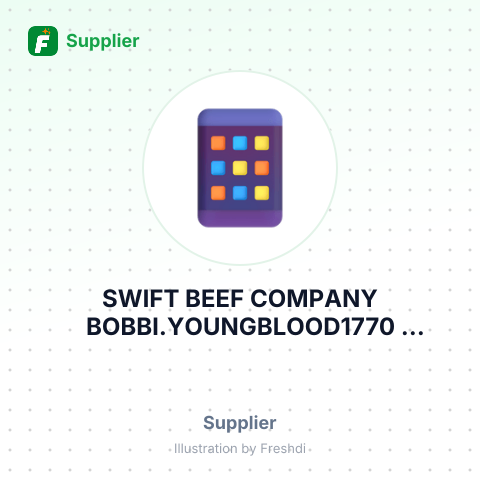 SWIFT BEEF COMPANY BOBBI.YOUNGBLOOD1770 PROMONTORY CIRCLEGREELEY, CO – summary card, no photo uploaded yet