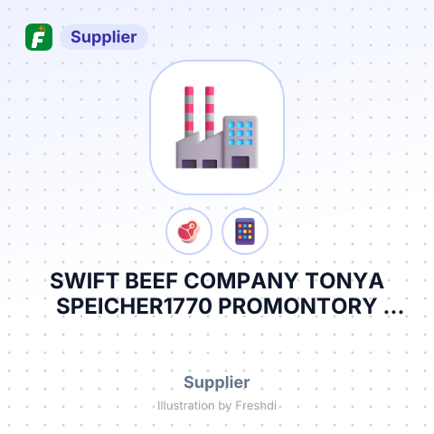 SWIFT BEEF COMPANY TONYA SPEICHER1770 PROMONTORY CIRCLEGREELEY, CO – summary card, no photo uploaded yet