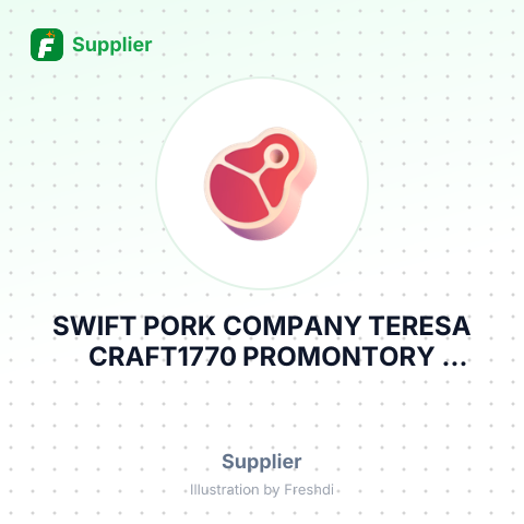 SWIFT PORK COMPANY TERESA CRAFT1770 PROMONTORY CIRCLEGREELEY, CO – summary card, no photo uploaded yet