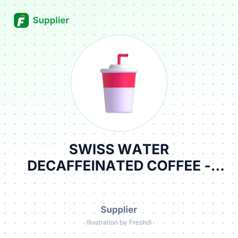 SWISS WATER DECAFFEINATED COFFEE – summary card, no photo uploaded yet