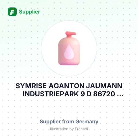 SYMRISE AGANTON JAUMANN INDUSTRIEPARK 9 D 86720 NOERDLINGEN GERMANY – summary card, no photo uploaded yet