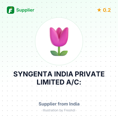 SYNGENTA INDIA PRIVATE LIMITED A/C: – summary card, no photo uploaded yet