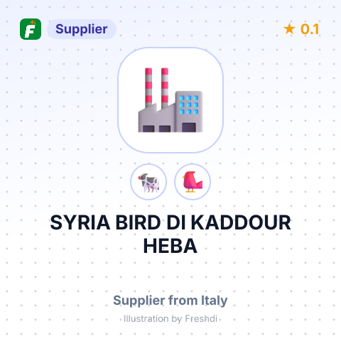 SYRIA BIRD DI KADDOUR HEBA – summary card, no photo uploaded yet