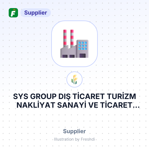 SYS GROUP DIŞ TİCARET TURİZM NAKLİYAT SANAYİ VE TİCARET LİMİTED ŞİRKETİ – summary card, no photo uploaded yet