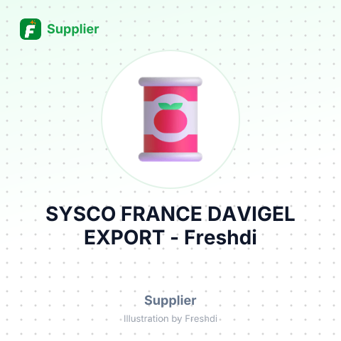 SYSCO FRANCE DAVIGEL EXPORT – summary card, no photo uploaded yet