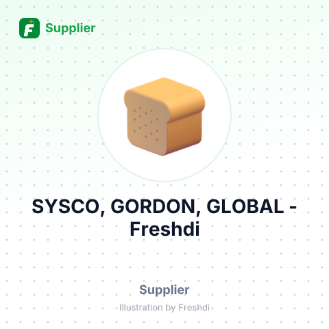 SYSCO, GORDON, GLOBAL – summary card, no photo uploaded yet
