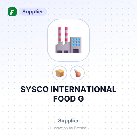 SYSCO INTERNATIONAL FOOD G – summary card, no photo uploaded yet