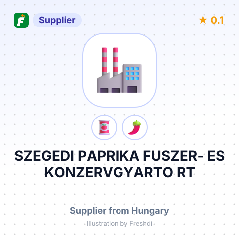 SZEGEDI PAPRIKA FUSZER- ES KONZERVGYARTO RT – summary card, no photo uploaded yet