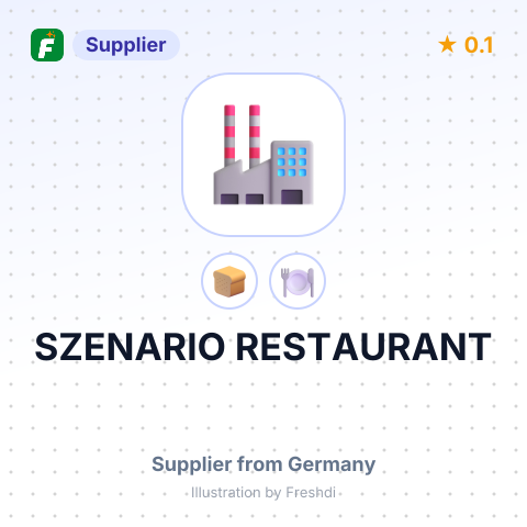 SZENARIO RESTAURANT – summary card, no photo uploaded yet